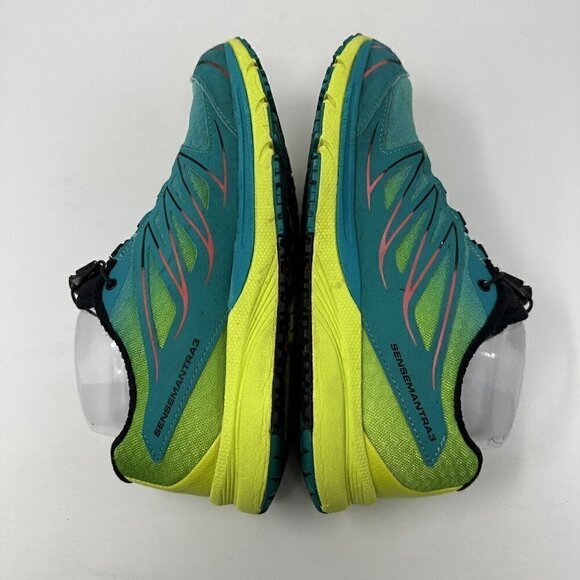 Saloman Sense‎ Mantra 3 Trail Running Shoes Size 7 Green Yellow Hiking - Picture 10 of 15